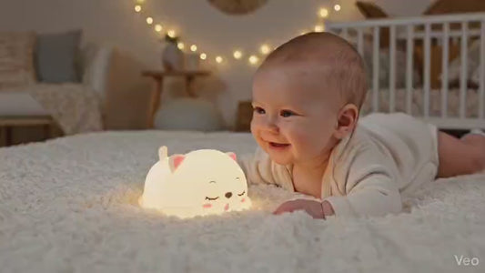 Example productSilicone Snoring Cartoon Shape Night Light